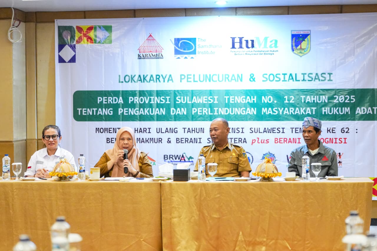  Sulawesi Tengah Resmi Miliki Payung Hukum Perlindungan Masyarakat Adat